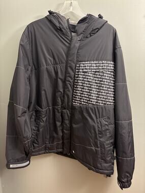 Planet earth Snow Board Jacket Sz L - hood - waterproof outer shell full zip